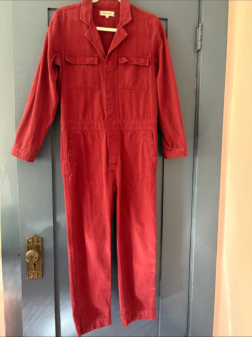 Burgundy Madewell Jumpsuit Fall 2017